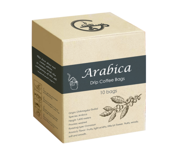 Drip coffee bags Arabica