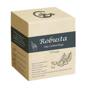 Drip coffee bags Robusta