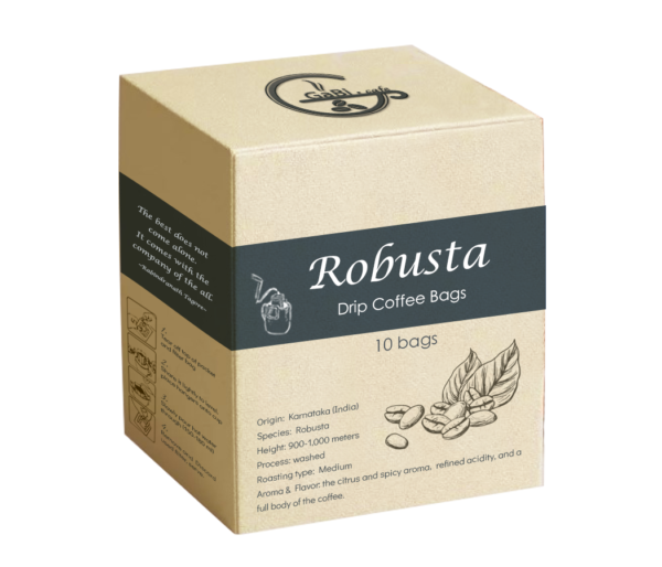 Drip coffee bags Robusta